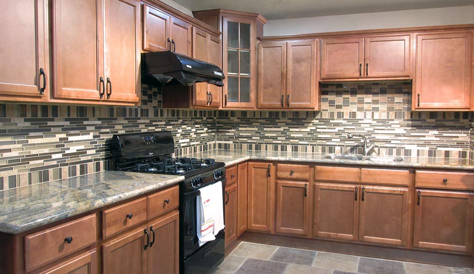 Pecan Maple Kitchen Cabinets
